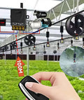 Beefy Heavy Duty Wireless Remote Control Switch Kit With 30A Relay controlling greenhouse fans from 100 meters away
