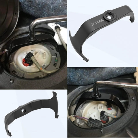 6599 Fuel Tank Lock Ring Tool For Quick No Fuss Fuel Pump Sender Removal And Installation Fits Chrysler Dodge Ford Nissan Hyundai GM Jeep Wrangler Mercedes Benz BMW Land Rover installed view