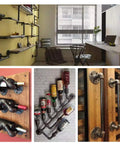 Anti Rust Black Floor Flange Set Three Quarters Inch Malleable Iron Pipe Fittings Pack Of 30 for shelves, handles, decor