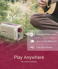 Pulze Mini Portable Guitar Amp With Bluetooth 52 Amp Models And 48 Cab Sims Built In Drum Machine App Control in outdoor setting