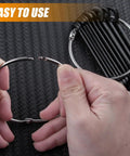 Backyard Mechanic Mini Wrench Set Packed With Metric And Sae Sizes 20 Piece No Sweat Toolkit for quick home repairs, showing steel spanner rings in hands.