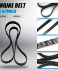 Heavy Duty Remax Serpentine Drive Belt That Fits Honda Civic Chevy Camaro Dodge Charger Plus More for your engine and power steering needs.