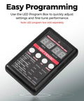 LED program box for 60A Waterproof Brushless ESC For 1/10 RC Cars Trucks Buggies Truggies with Sensorless Start