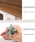 Kickass Heavy Duty Kitchen Storage Rack Handling Everyday Essentials From Microwaves To Pantry Items, showing quality edge banding and screws.