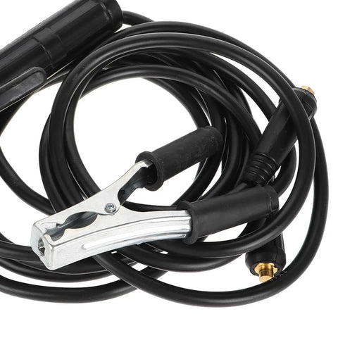 Must Have Electrode Holder And Ground Clamp Set For Welding Machine, heavy duty cable, versatile for home projects.