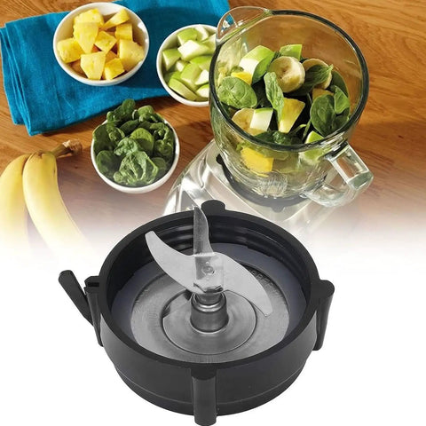 Replacement Parts For 1200W Blender Base Assembly With Rubber Seal Gasket And Stainless Steel Components For Juicer And Mixer Accessories Home Appliance Use Juicing Machine Parts Replacement, black blade base with glass blender jar