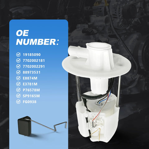 Toyota Fuel Pump Module Assembly For 2005 2006 2007 2008 Corolla And Matrix 1.8L In Tank No Hassle Drop In Fuel Pump Replacement E8874M E3781M Top Notch OE Style Unit With Accurate Fit And Quick Install