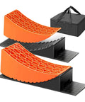 All In One RV Leveling Kit With Curved Levelers Wheel Chocks Rubber Grip Mats And Storage Bag For Quick Stable Parking