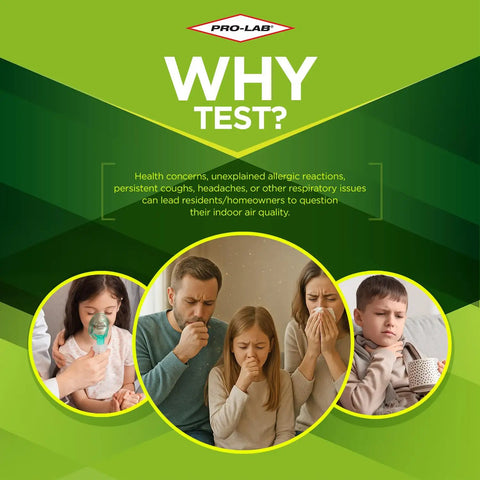 Family experiencing respiratory issues considering DIY Home Mold Test Kit For Air Quality With Fast 48 Hour Results.