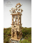 Wooden Mechanical Archballista Tower Puzzle Kit Build Your Own Dope 3D Ballista and Tower Construction Set With Moving Firing Mechanism Durable Natural Wood STEM Toy For Curious Minds, wooden tower model