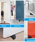 Heavy Duty Door Stopper Wedge With Non Slip Black Rubber Base Made Of Zinc Alloy Keeps Doors From Slamming And Protects Walls