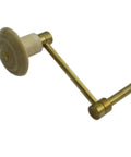 Brass Crank Key For Grandfather Clock Winding, 3mm Square Pinion Tool, shown at angle, with rugged jewelry grade brass