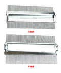 No Sweat Professional Metal Contour Gauge 5 inch and 6 inch with steel pins for woodworking and tile layout work.