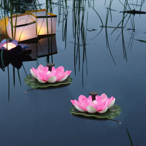 Solar Powered Floating Lotus Fountain For Fish Tanks And Gardens, No Fuss Automatic Start, Lily Pad Design For Small Ponds