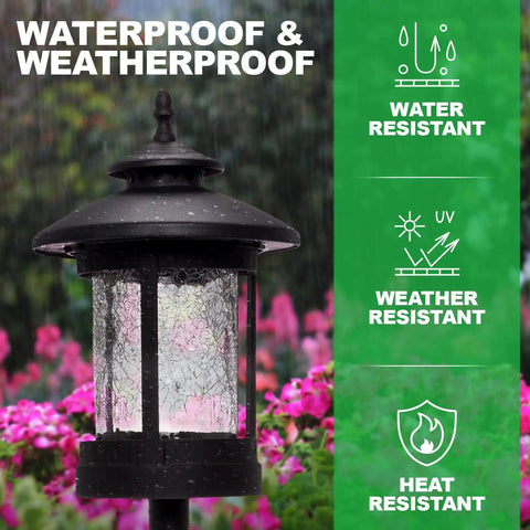 Low Voltage Outdoor Path Lights 8 Pack Waterproof Rust Resistant Landscape Lighting for Walkways Garden and Lawn with Crisp Warm Glow