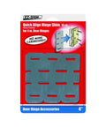 HS400BP 4 Inch Hinge Shim Pack 15 Shims For Quick Door Alignment In The Jam visible in carded blister pack