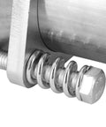 Close-up of Heavy Duty Universal Exhaust Flange Repair Pipe Kit With Spring Screw Quick Fix Sleeve Adapter for 2.75 Inch ID to OD.
