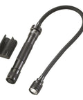 Jr. Reach LED 115-Lumen Handheld Flashlight With Flexible 14-Inch Extension Cable, Two AA Batteries Included, 77M Beam, in Black with Clip