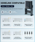 Heavy Duty Sliding Gate Opener for 40 Ft Gates Up To 1400 Lb With 280W Chain Drive, IR Sensors, HomeLink Compatible design