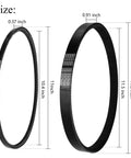 Detailed view of 2 Pack Heavy Duty Golf Cart Drive And Starter Belt Kit For DS 1997 And Up And Precedent 2004 And Up