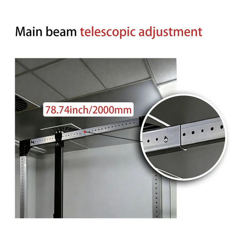 Game Changing Portable Gantry Crane 2204 Lbs Capacity Lightweight Aluminum Shop Hoist with telescopic adjustment detail image.