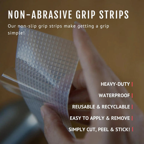 Non Abrasive Grip Tape Strips 2 Inch By 8.5 Inch Pre Cut Heavy Duty Waterproof Anti Slip For Furniture Bathtubs Frames Gaming