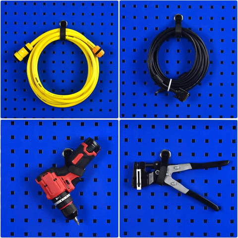 Heavy Duty Magnetic Hooks Set 40 Lbs Holds Cables Ropes Wires Cordless Tools For Garage Workshop RVs 4 Pack Tool Hangers