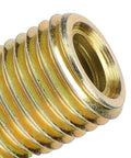 20 Pcs Self Tapping Thread Inserts Made From Durable Carbon Steel With Yellow Zinc Plating For Heavy Duty DIY Repairs And Professional Fastener Reinforcement Jobs That Last A Life Time close-up of threaded insert showing yellow zinc plating