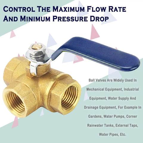 Blue Iron Steel Ball Valve Handle For DN50 Ball Valve Valve Switch Handle Heavy Duty 165mm Length shown with text