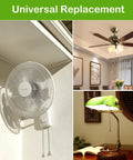 Ceiling Fan Pull Chain Switch With Three Speeds And Four Preinstalled Wires Includes CBB61 Capacitor Set Easy Install shown with fan