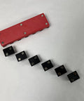 3D Tool Tray Socket Extension Organizers Set For Drawer Organization, red and black magnetic trays on white background