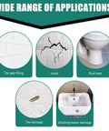 Various applications of All In One Tile And Stone Repair Kit for countertops and surfaces like marble porcelain granite quartz.