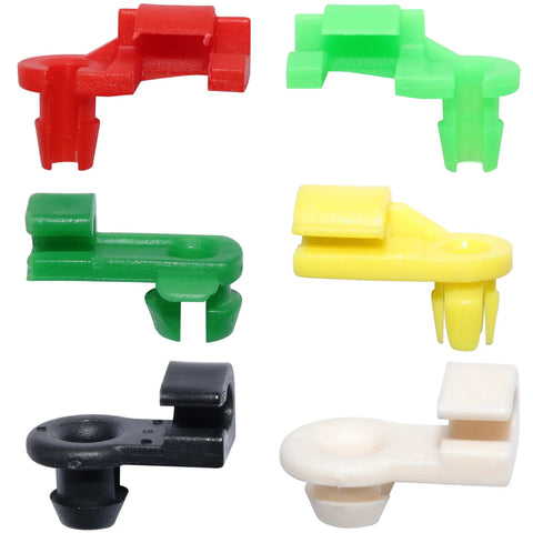 Must Have 224 Piece Door Lock Rod Clip Kit For GM Ford Chrysler Toyota Mazda Fits 4mm And 5mm Rod Size multi-color clips