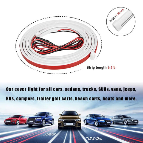 79 Inch Exterior Hood LED Light Strip For Cars Flexible Daytime Running Light Waterproof Auto LED Strip With Dynamic Scan Start Up