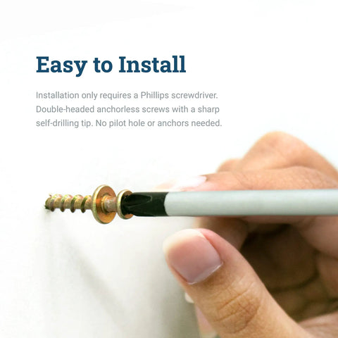 Installation of Bear Claw Hanger Screws 30 Pack Heavy Duty Picture Hangers For Drywall And Plaster Walls No Brainer Install