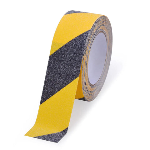 Non Slip Tape Heavy Duty Outdoor Waterproof Safety Tape For Stairs Treads Ramps And Skateboards With Ultra Strong Adhesive Grip Yellow And Black 2 Inch Wide 33 Foot Long Great For Wet Surfaces To Prevent Slips And Falls