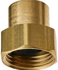 Top Notch Seedling Nozzle With Solid Brass Fine Mist Sprayer for Fragile Plants with hollow cone pattern, gold finish, close-up view