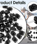 80 Piece Mini Latching Push Button Switch On Off Self Lock DC 30V 1A Black Micro Switch For DIY SMD Flashlights and Lamps