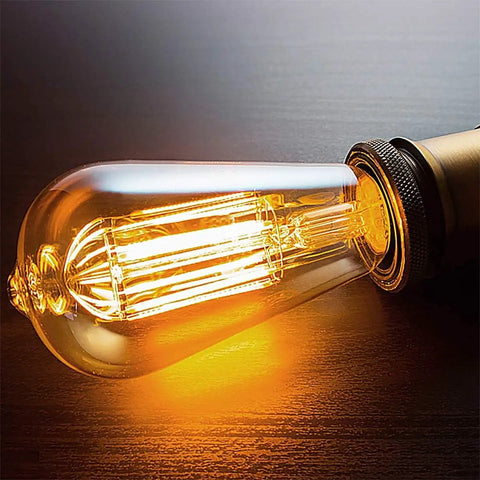 Vintage Edison Bulbs 60W Amber Warm Dimmable Incandescent E26 Base for Wall Sconce and Chandelier in Retro Fixtures