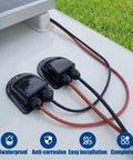 Installed Waterproof Solar Cable Entry Gland With Leak Proof Rubber Gaskets For RV Solar Install ABS Double Wire Housing