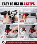 Step by step guide using Turn Any Drill Into A Power Rivet Gun With This M3 To M8 Electric Rivet Nut Adapter Kit for riveting.