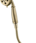 Champagne Bronze Hand Shower With H2Okinetic Full Body And Massaging Spray, sleek handheld shower head with flexible hose