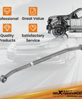 Rear Adjustable Track Bar For Jeep Wrangler TJ 1997 2006 Fits 1 To 6 Inch Lift Direct Replacement To Stop Axle Lateral Movement And Boost On Trail Handling For Rough Roads And Everyday Rock Crawling, grey powder coat steel with PU bushings
