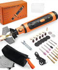 Must Have Pro Grade Electric Chainsaw Sharpener Kit With Titanium Diamond Stones, Type C Cable, Tools, and Accessories