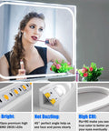 LED Vanity Light Strip for Mirror With 6000K Daylight White Glow, 6.56 Ft Dimmable Makeup Light, Stick On 24V for Glam Sessions