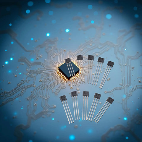 10 Pack Linear Hall Effect Sensors 49E OH49E SS49E for Precision Magnetic Field Detection and Position Sensing in Industrial Electronics