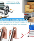 2 Pack Industrial Steel Conveyor Rollers 2.4 Inch Diameter D60mm L190mm Heavy Duty Zinc Plated Built Tough For Lawn Mowers And Heavy Equipment That Rolls Smoothly Move Easy In Factory Use And DIY Projects