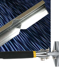 Pro Grade Heavy Duty Sheet Metal Bender with comfort grip and nickel plated straight jaw for metal and stainless steel.