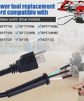 Heavy Duty Circular Saw Power Cord Replacement Part 95104L with plug and wires, compatible with Skil worm drive saws.