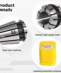 Grab This Awesome 15 Piece Er11 Spring Collet Set For Your CNC Mill, Engraver And Lathe Tool That Gives You Wild Precision From One To Seven Mm Plus Inch Sizes To Crush Any Project, showing size marking and high-speed steel material.
